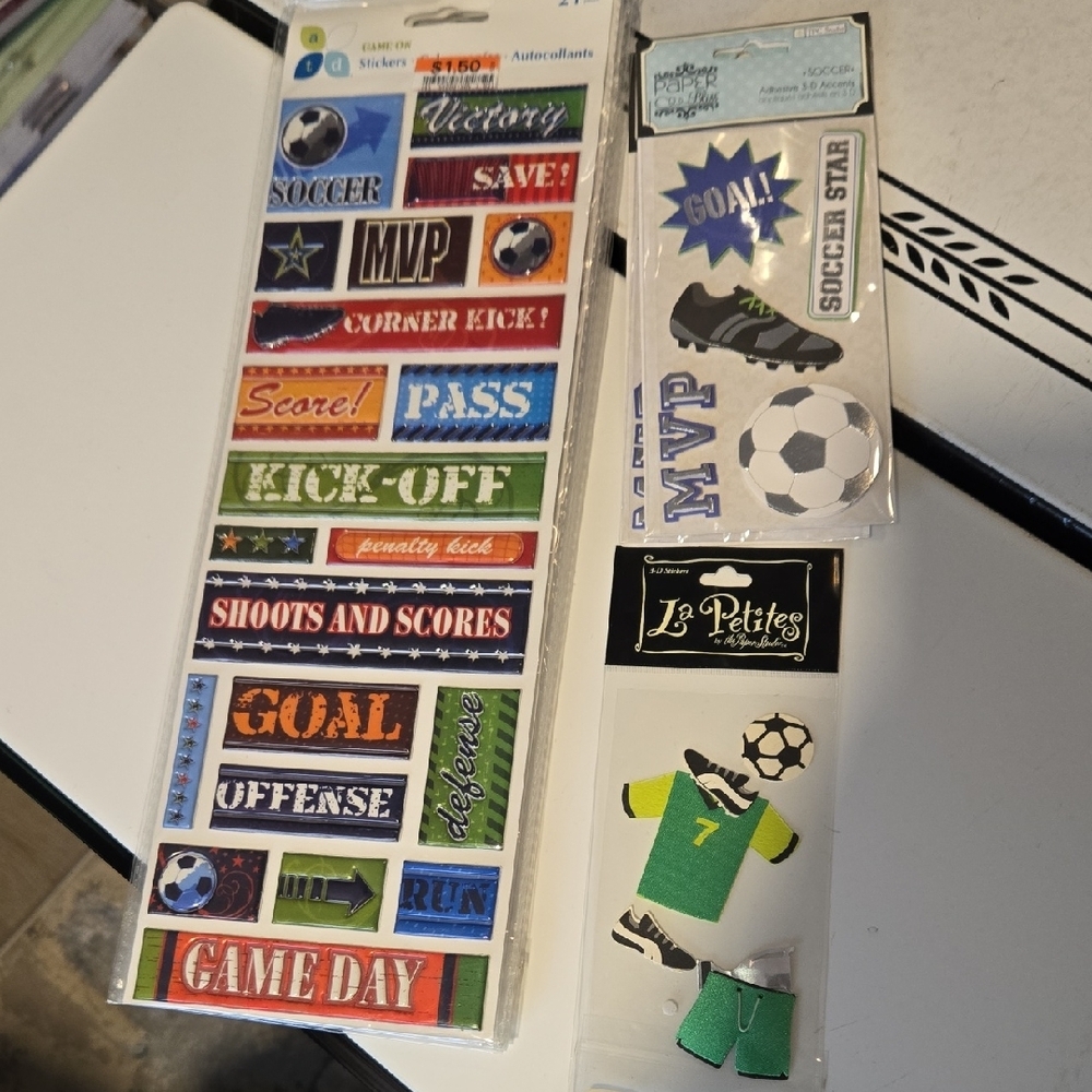 Large Lot Of School Sports Stickers NEW - Picture 2 of 10